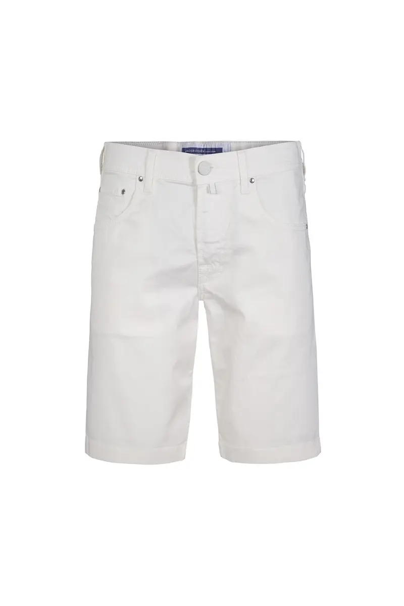 Nicolas Bermuda Slim Fit Cream White