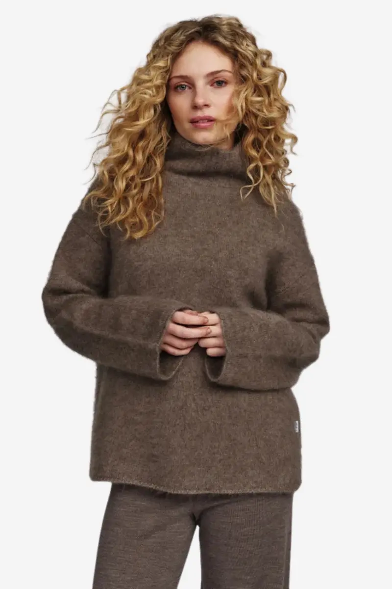 Nina Brushed Sweater Light Brown