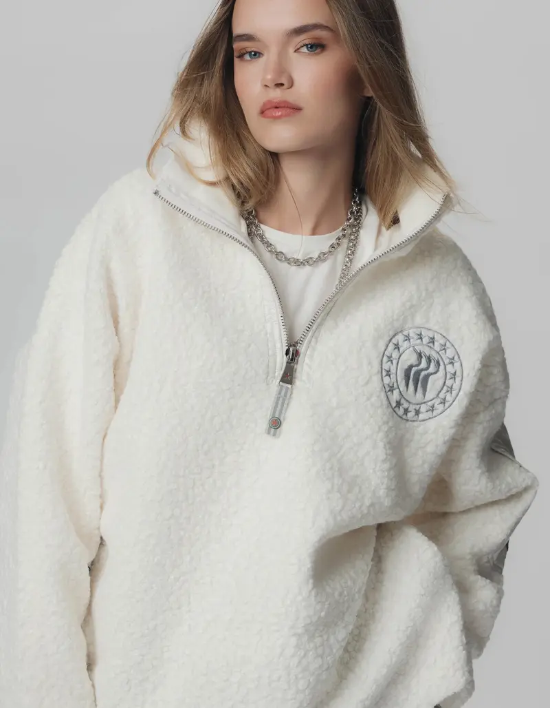 Nini Half Zip - White