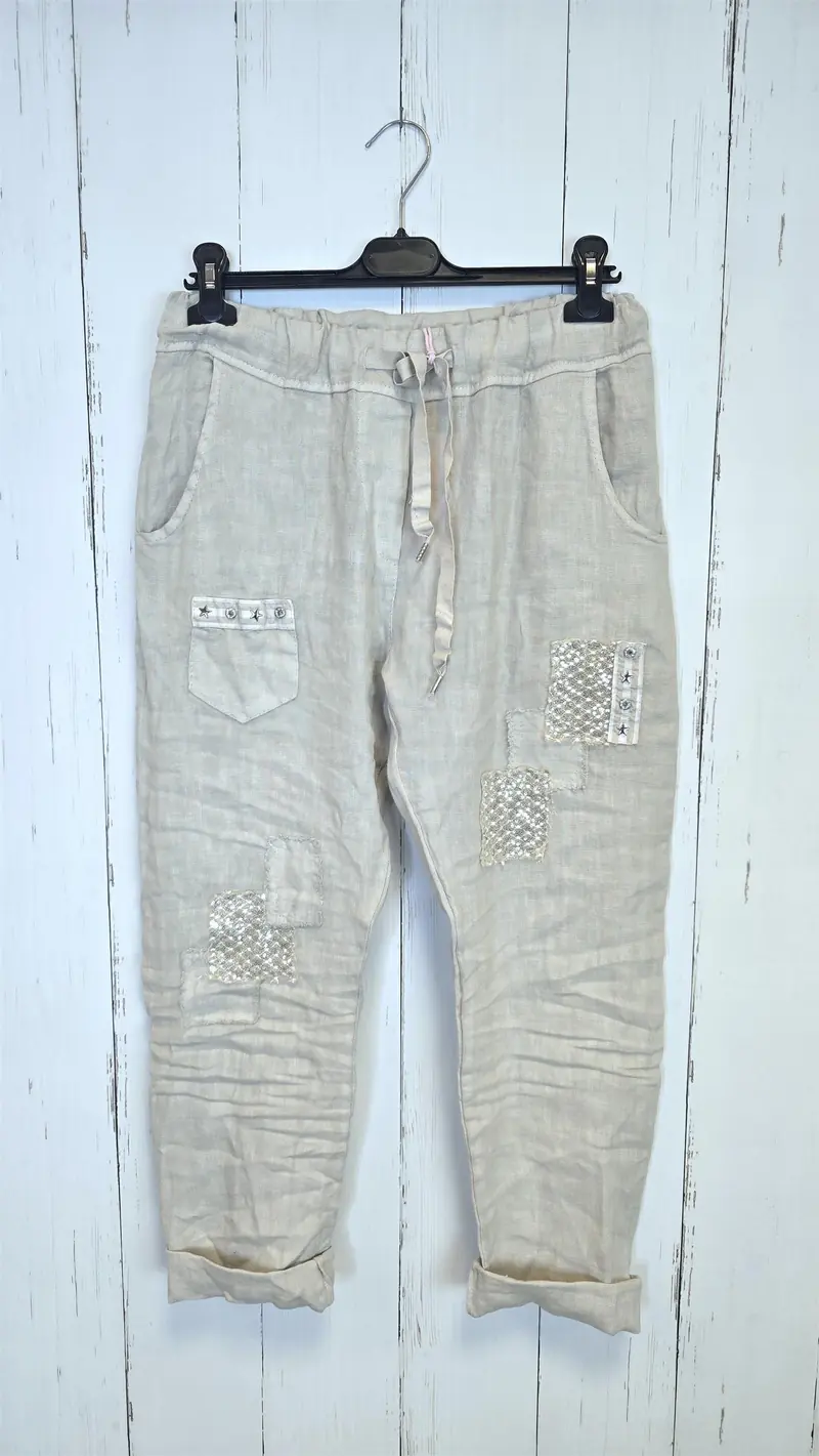 Nora linbukse beige