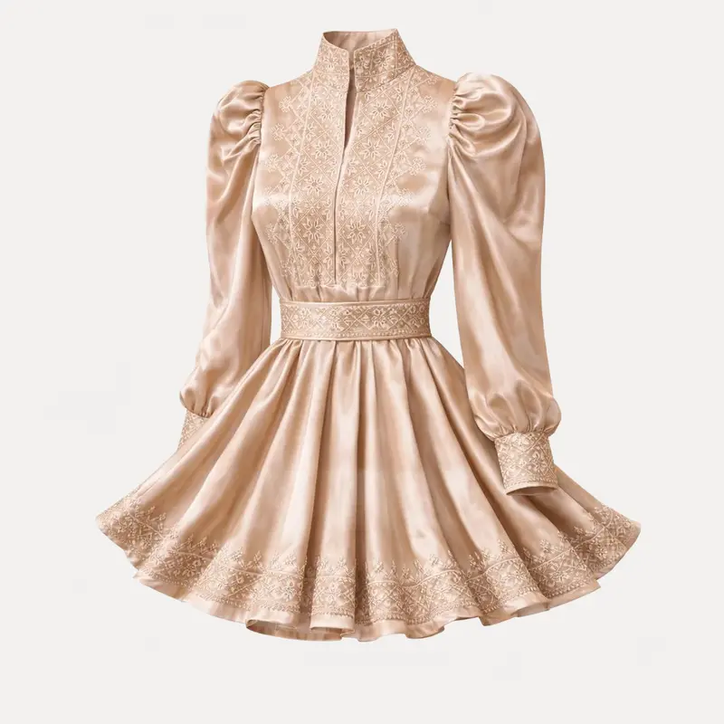 Nordlys Kjole Champagne