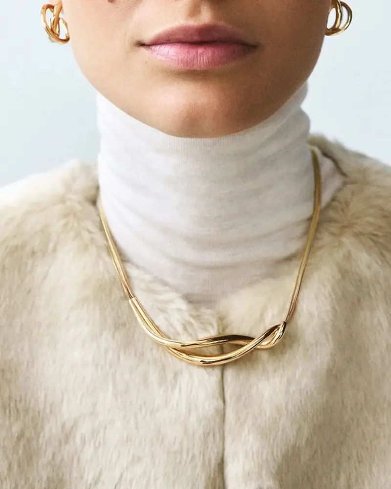 Nouveau Necklace L Gold
