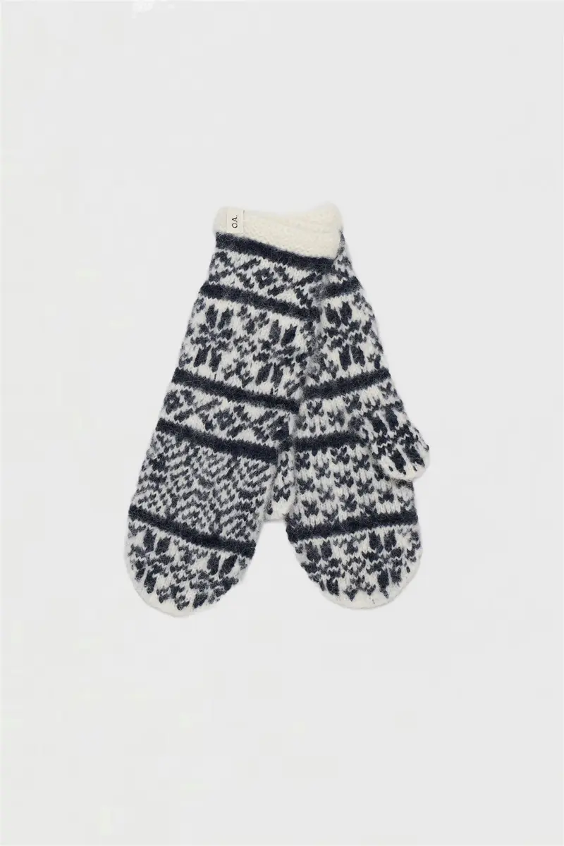 O. A. Devold Mittens Dark Navy