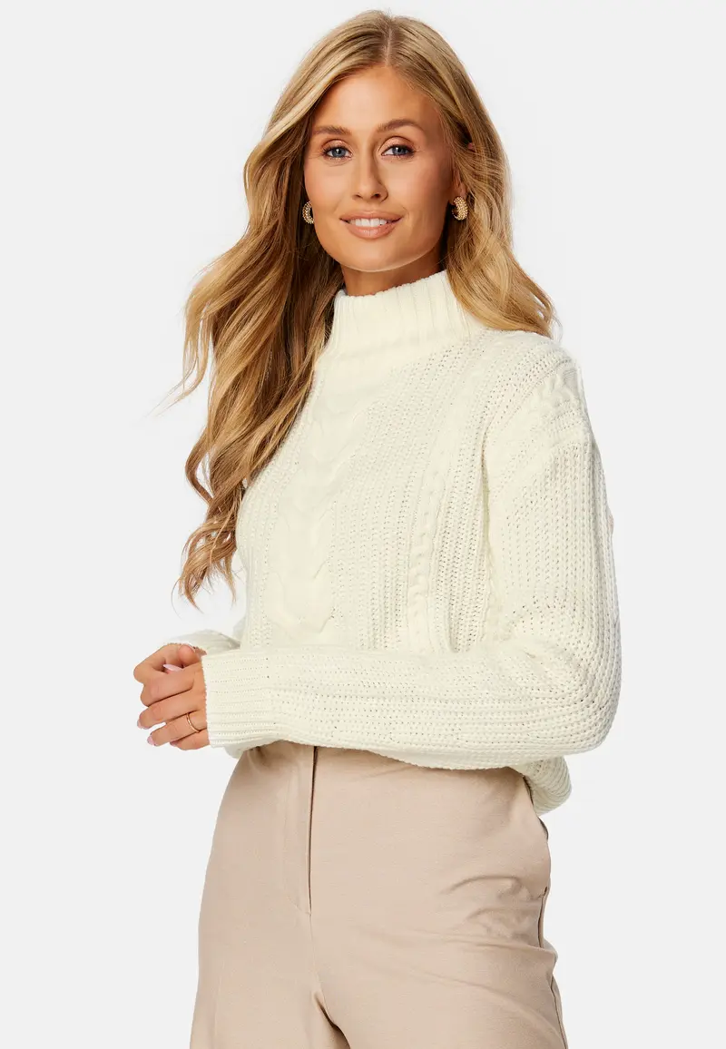 Oa L/S High-Neck Knit Top