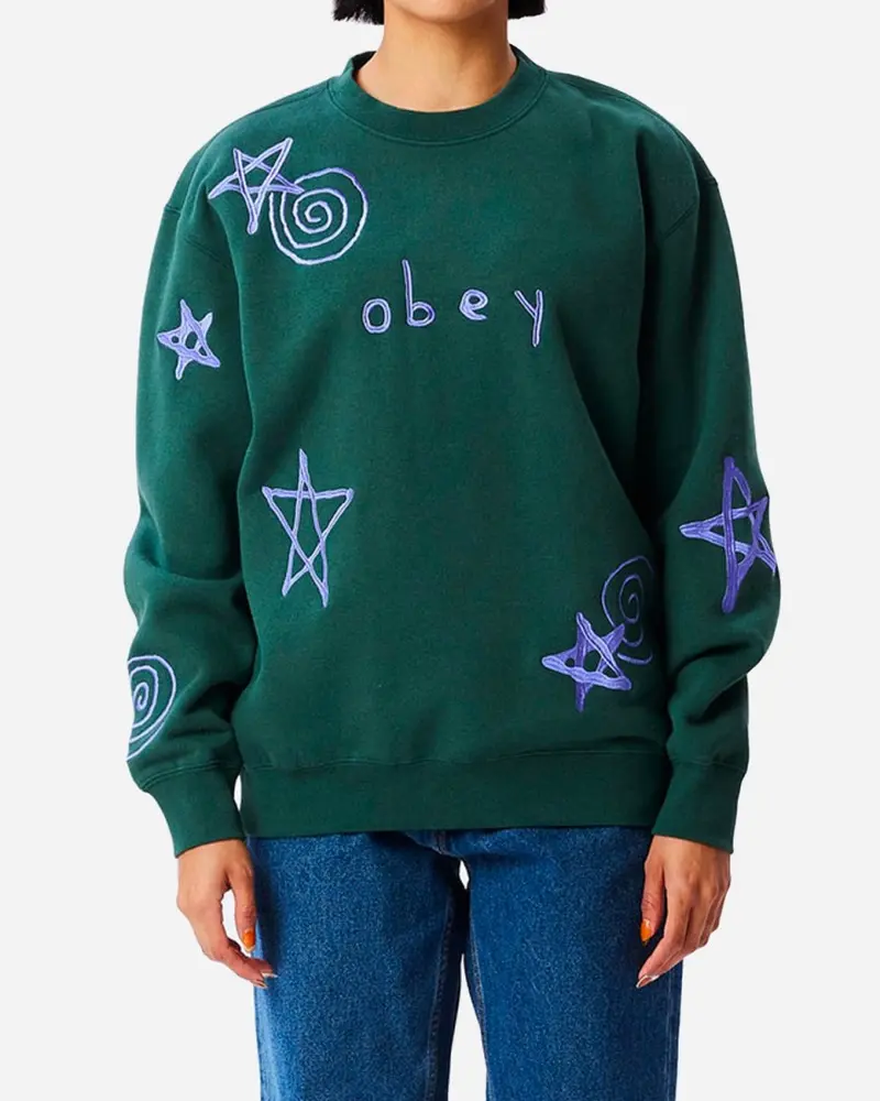 Obey Gazin Crew - Dark Cedar
