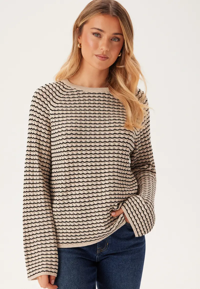 Objester L/S KNIT PATTERN TOP