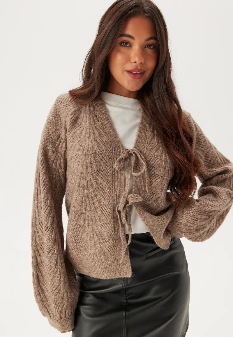 Objflora Re L/S KNIT CARDIGAN