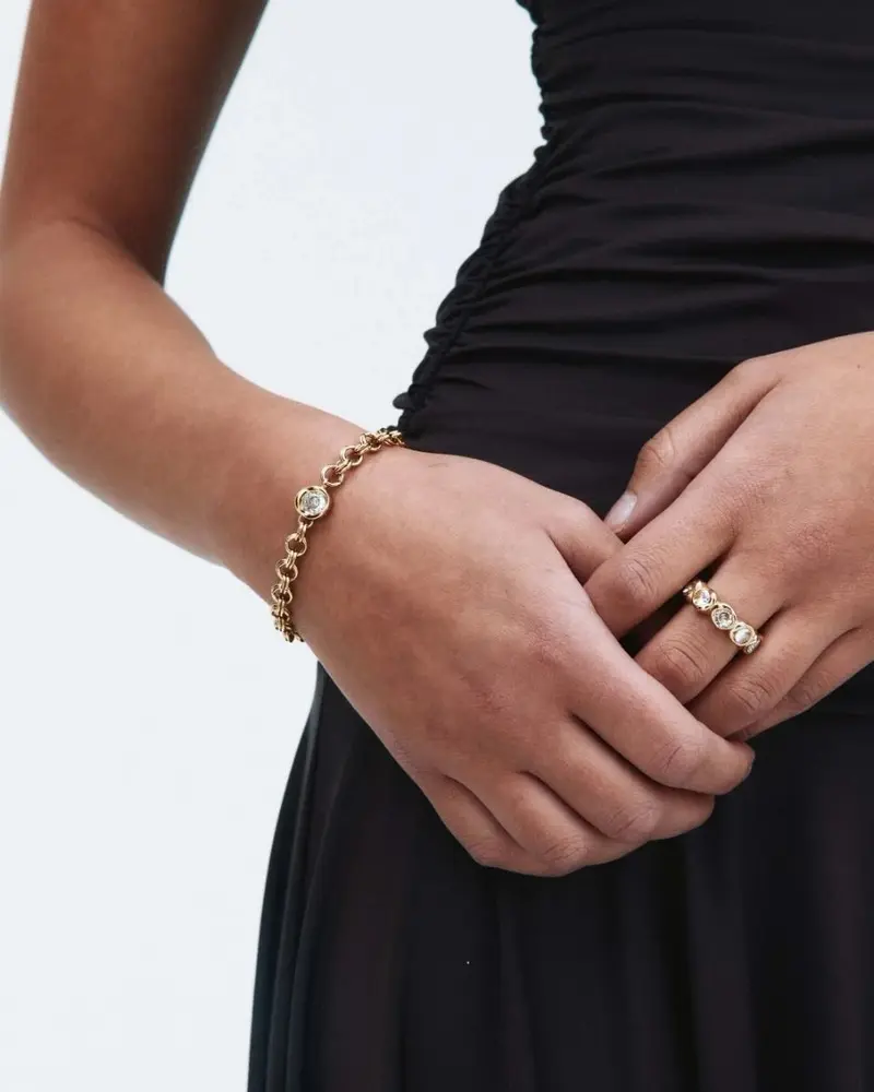 Ocean Gem Bracelet L Gold