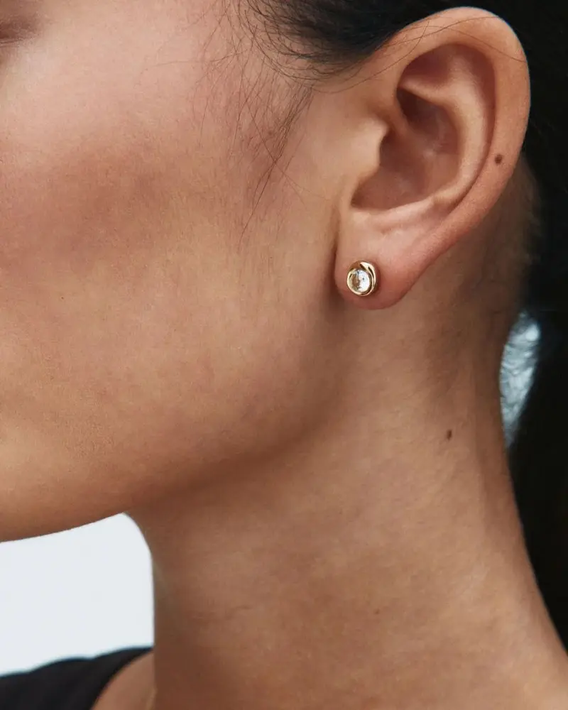 Ocean Gem Studs Gold