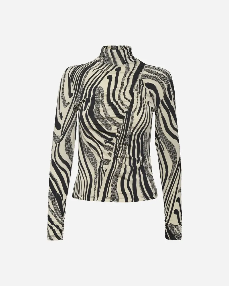 OdaGZ P Blouse - Black/Silver Birch Logo