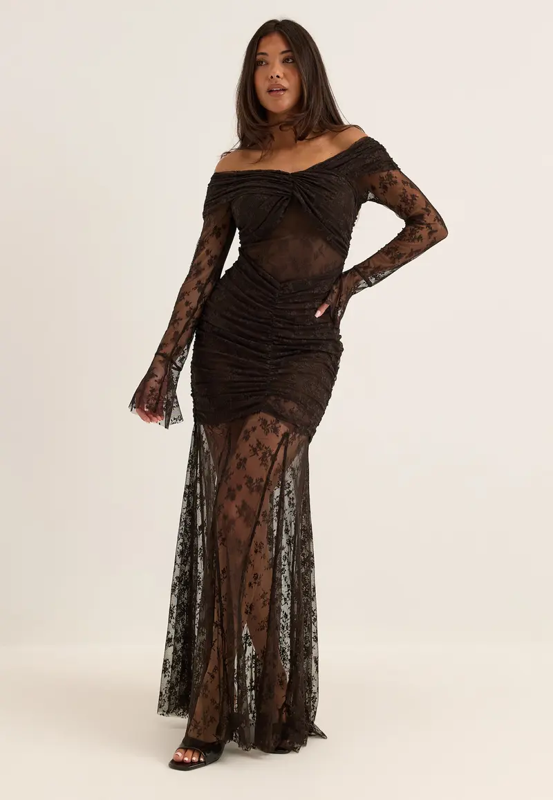 Off Shoulder Lace Gown