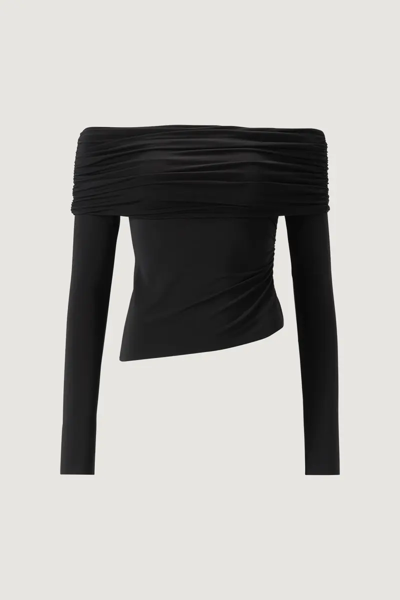 Off-shoulder Top Black