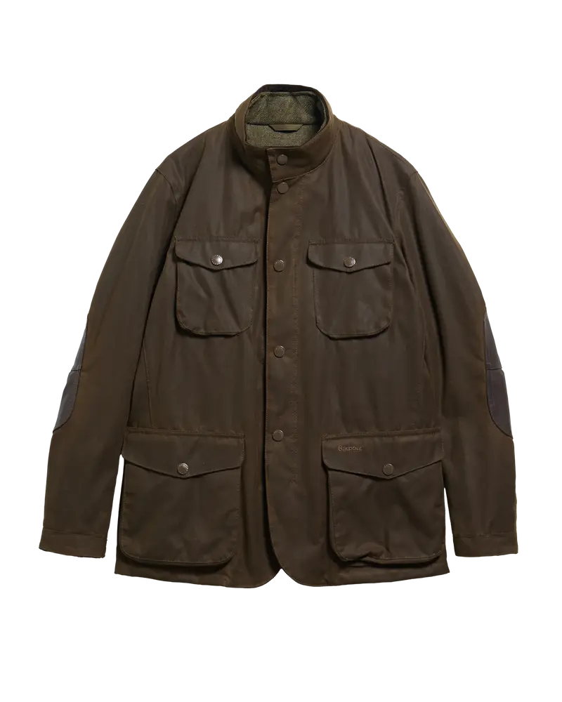 Ogston Waxed Jacket Olive