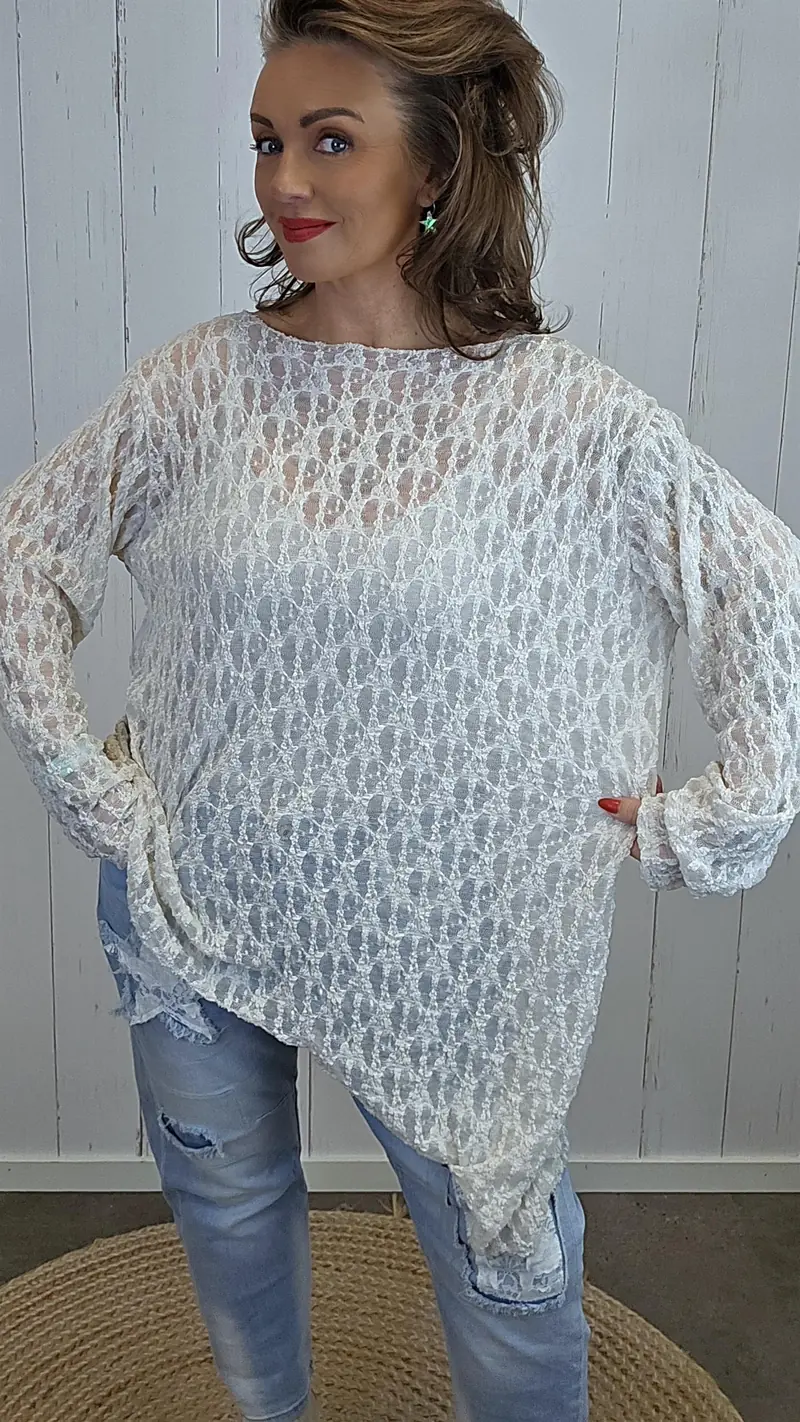 Oline blondetopp beige