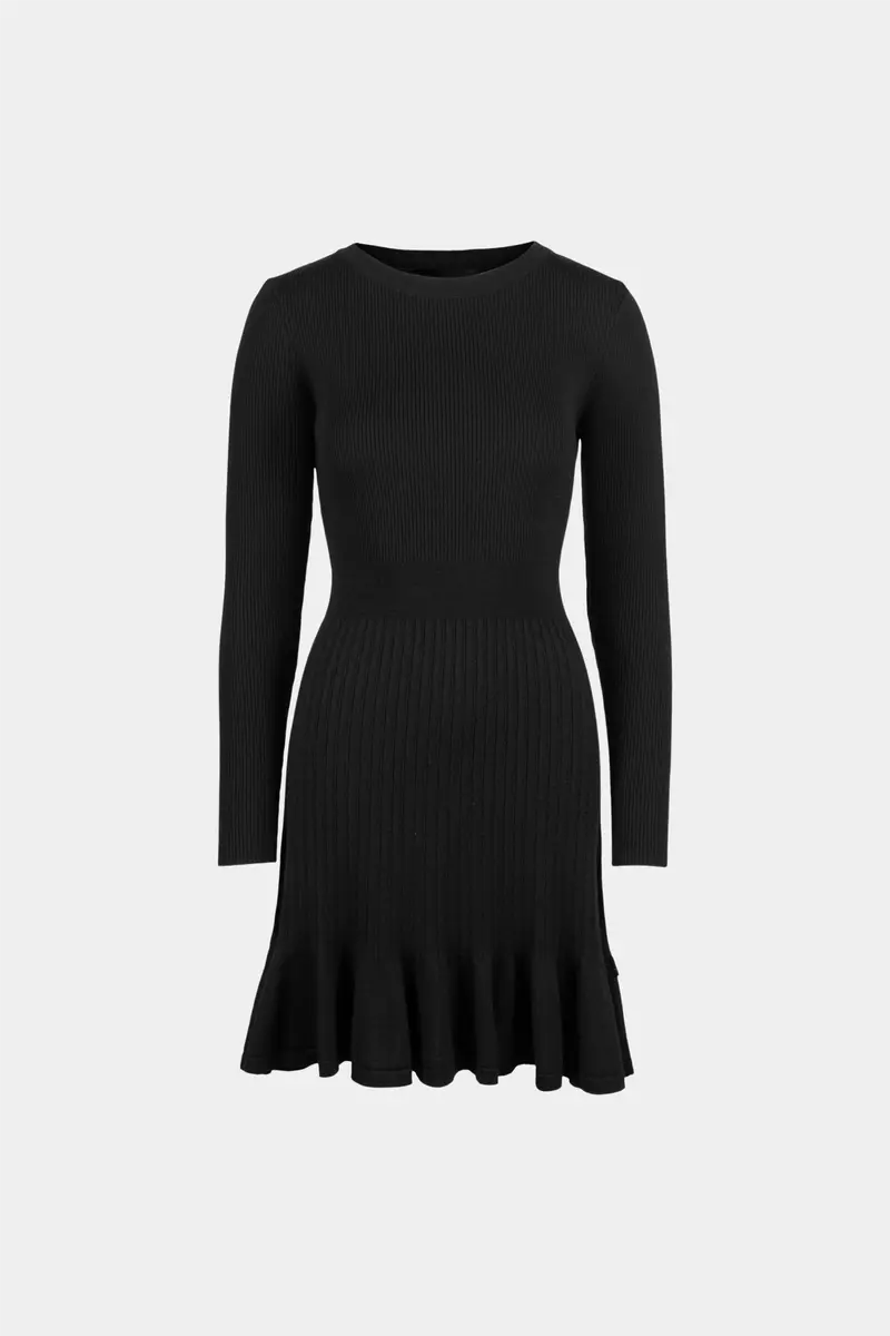 Oline Merino Dress Black
