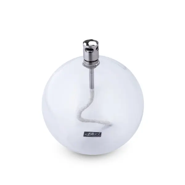 Oljelampe Round Chrome - Medium