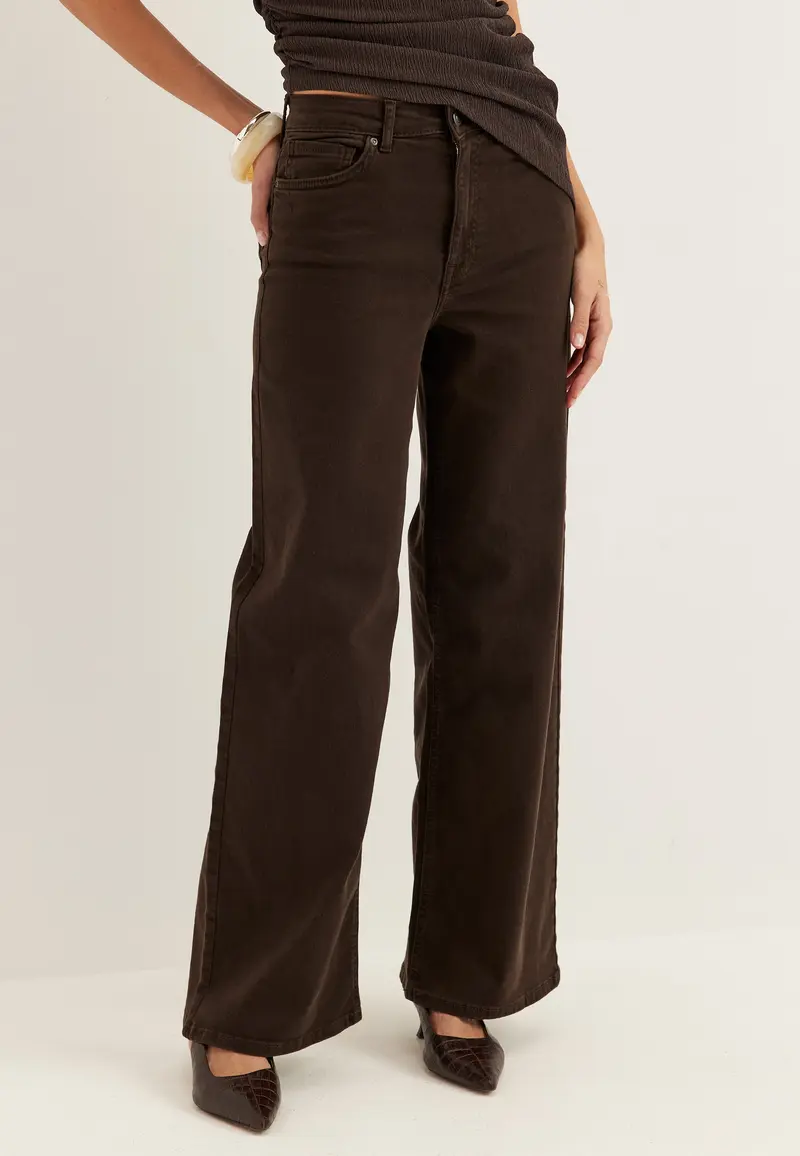 Onlmadison Blush Hw Wide Brown