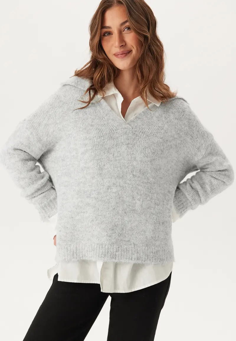 Onlmaggie Life Ls Split Neck