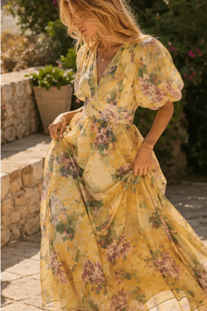Organza Gown Sunflower
