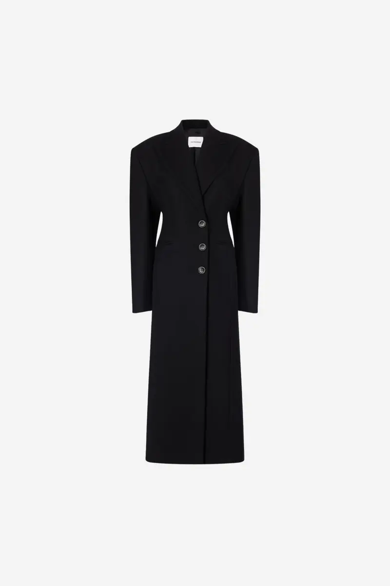 Ottavia Hourglass Coat Black
