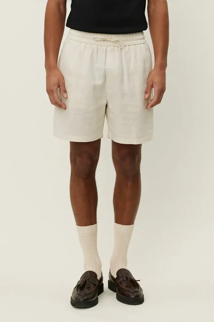 Otto Linen Shorts Ivory