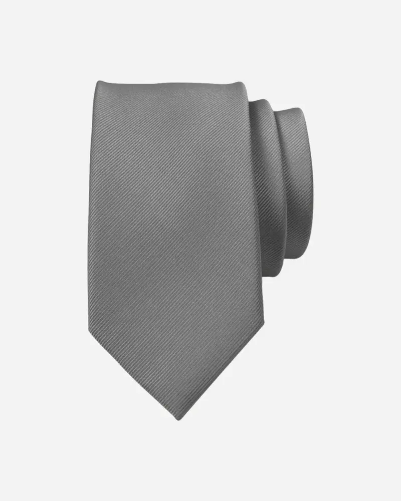 Our For 5 Plaine Tie - Dark Grey