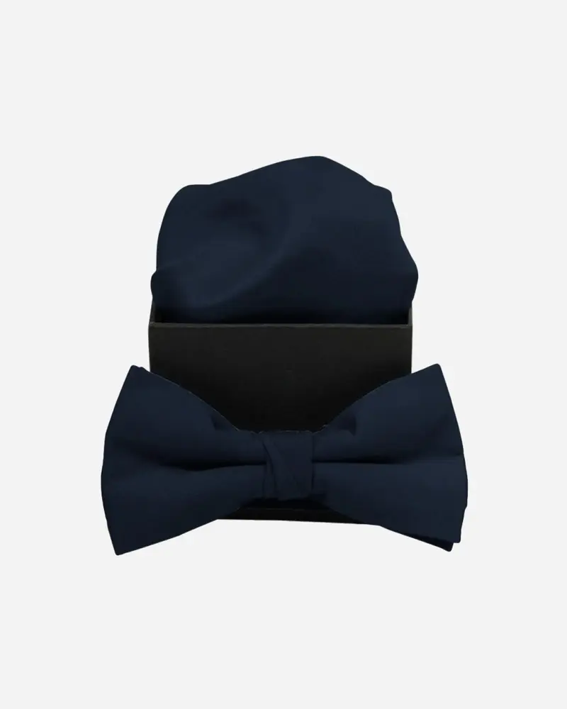 Our Mél Plaine Bow Tie - Navy