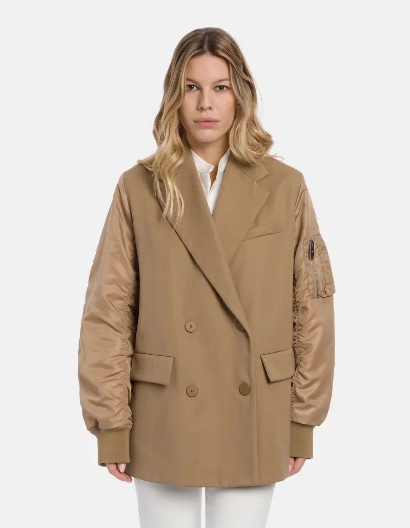 Oversized Double-Breasted Jacket