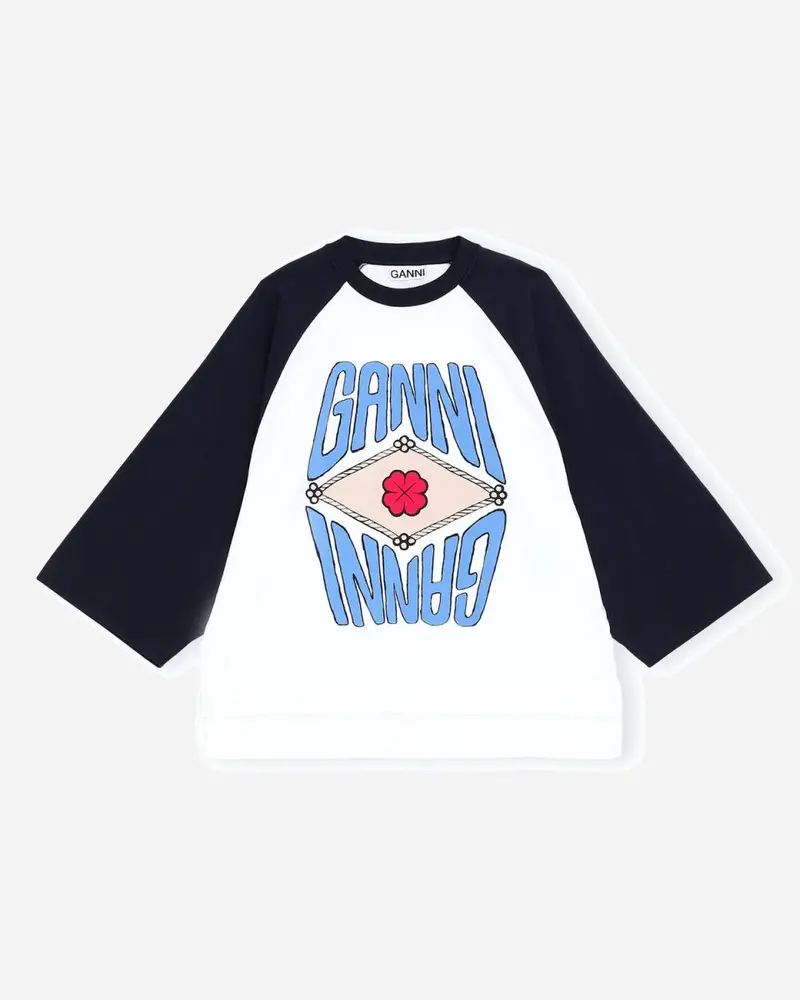 Oversized Mirrored T-shirt - White