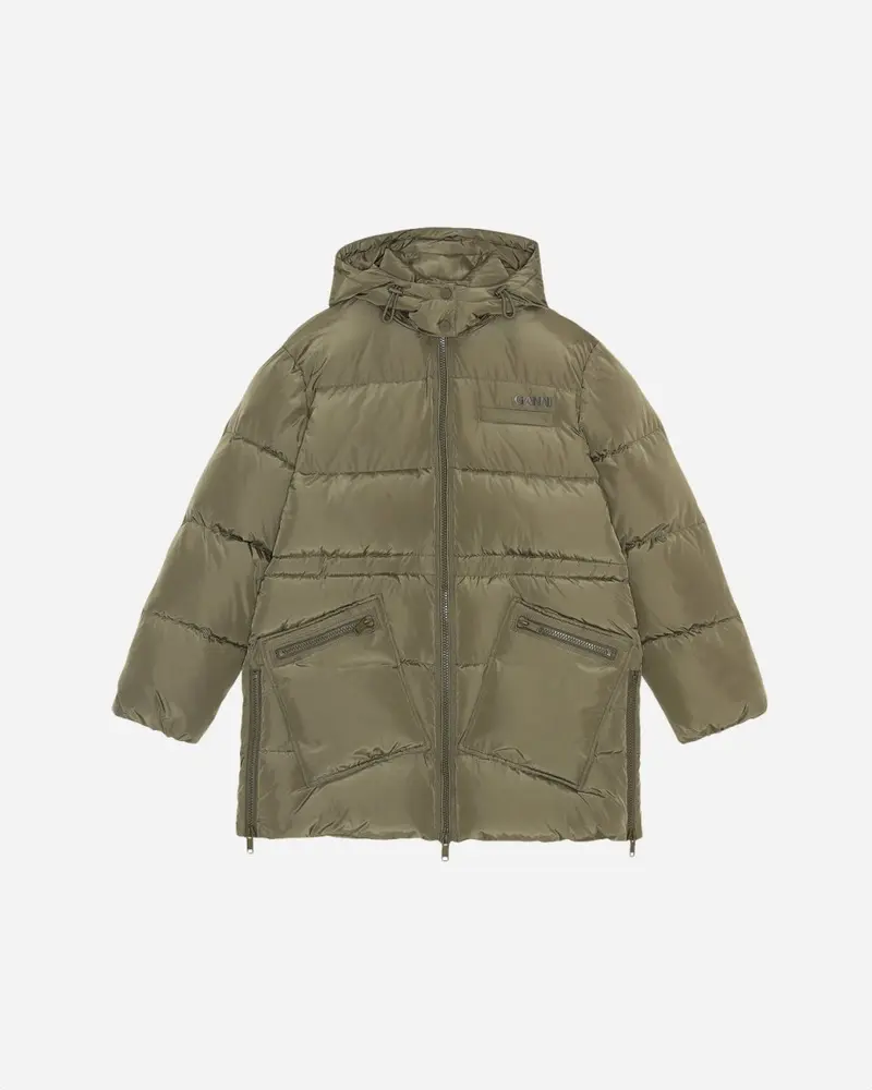 Oversized Puffer Midi Jacket - Kalamata