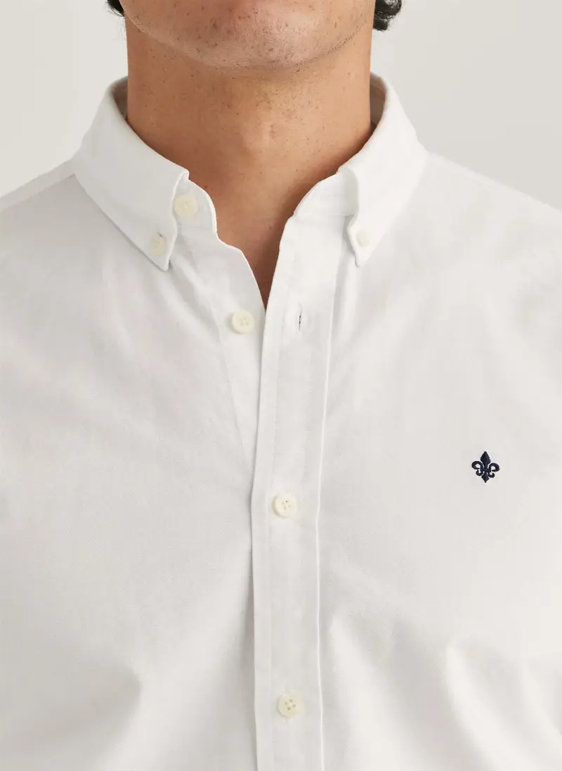 Oxford button down shirt Hvit