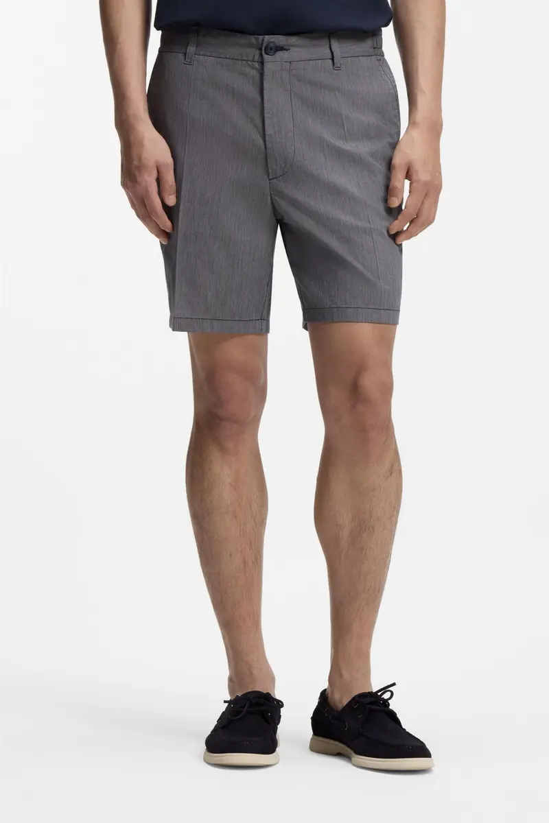 P-Kane1-EL Stretch Cotton Shorts Dark Blue