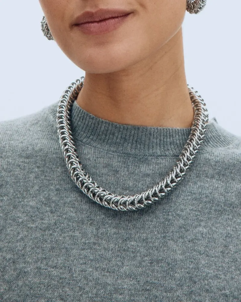 Palazzo Chain Necklace Steel