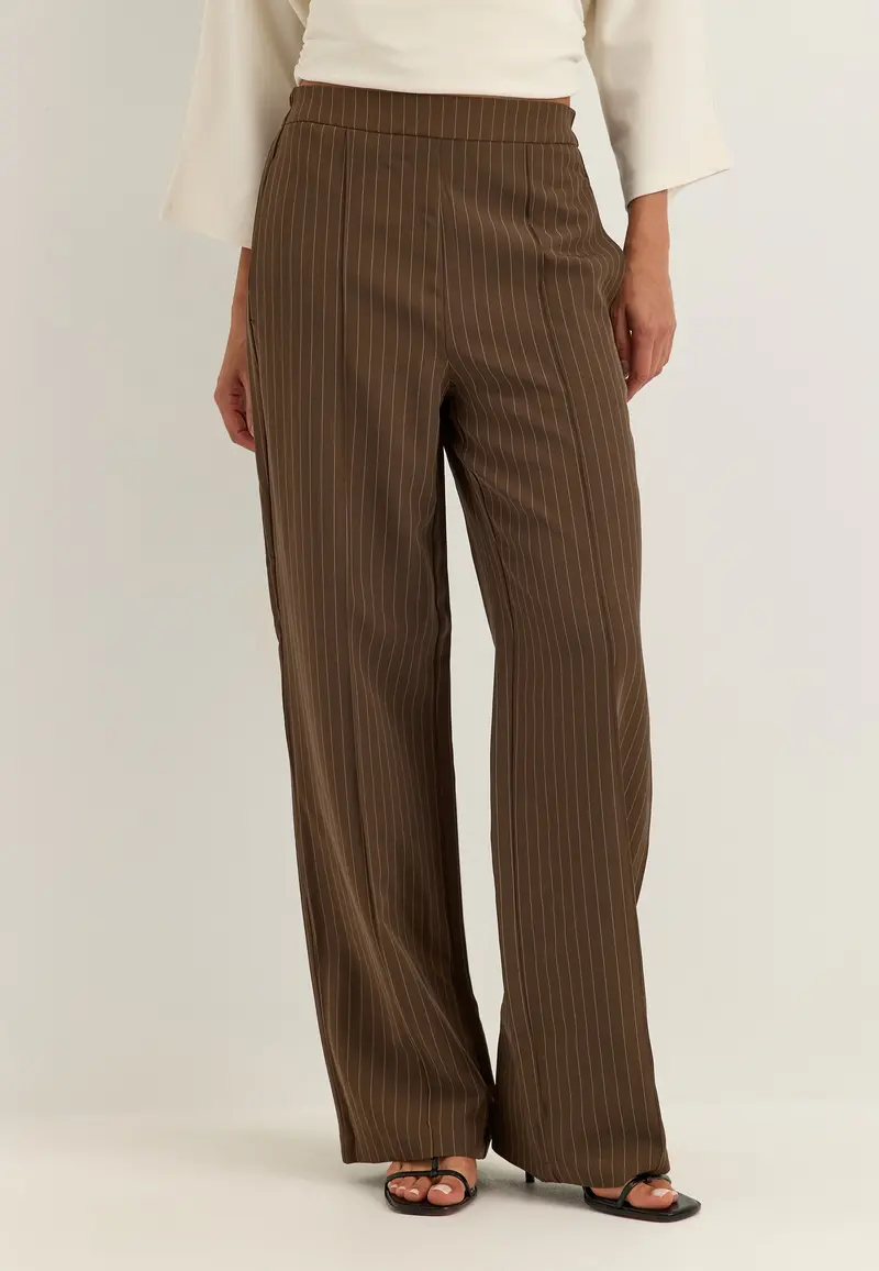 Pcbozzy Hw Wide Striped Pants