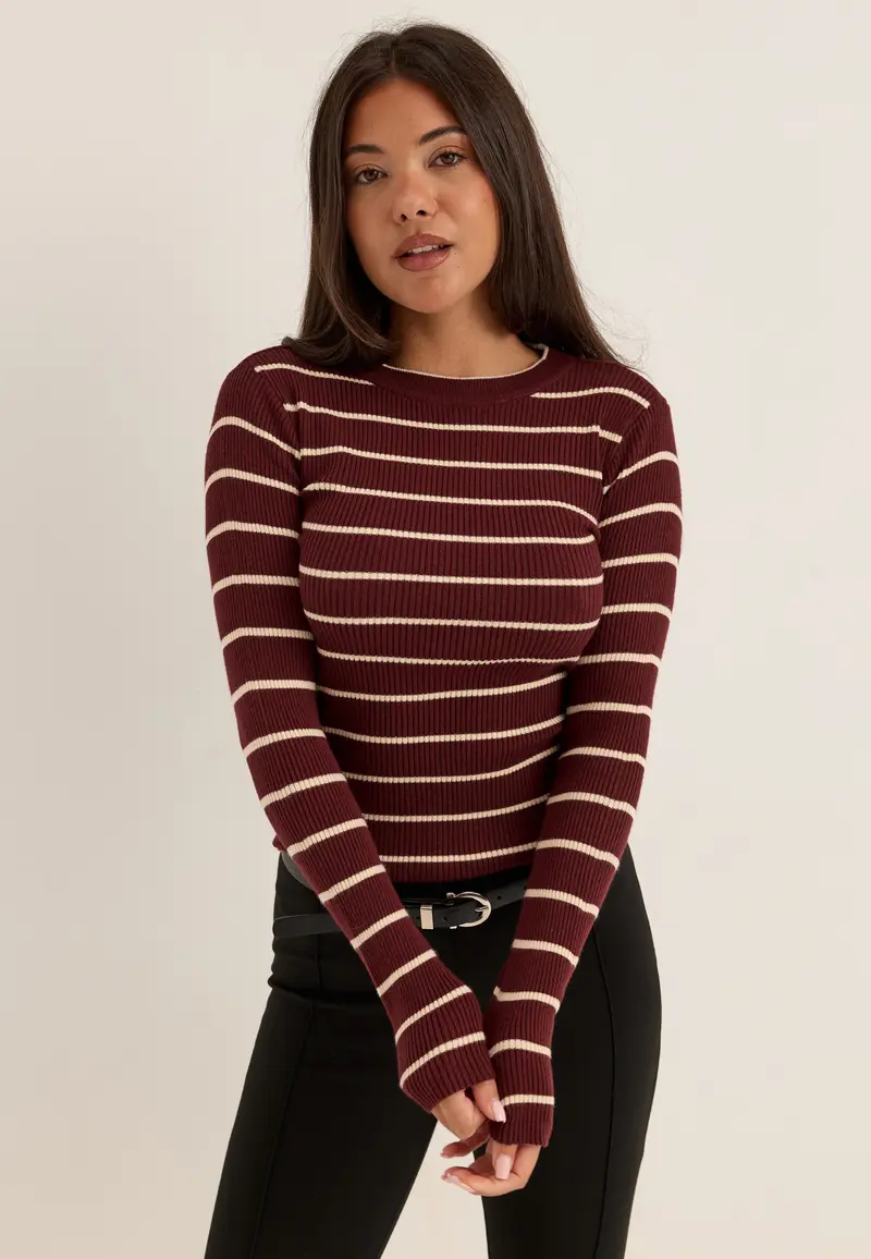Pcmira New Ls O-neck Knit