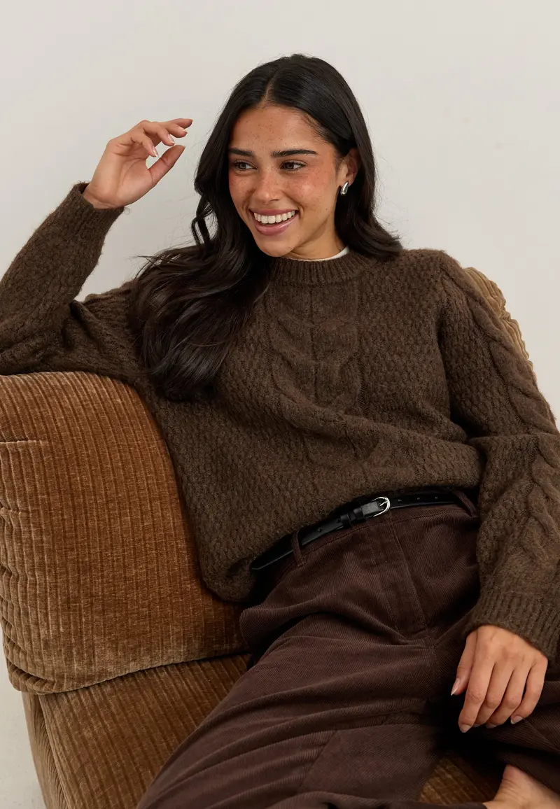 Pcnina Ls O-neck Knit