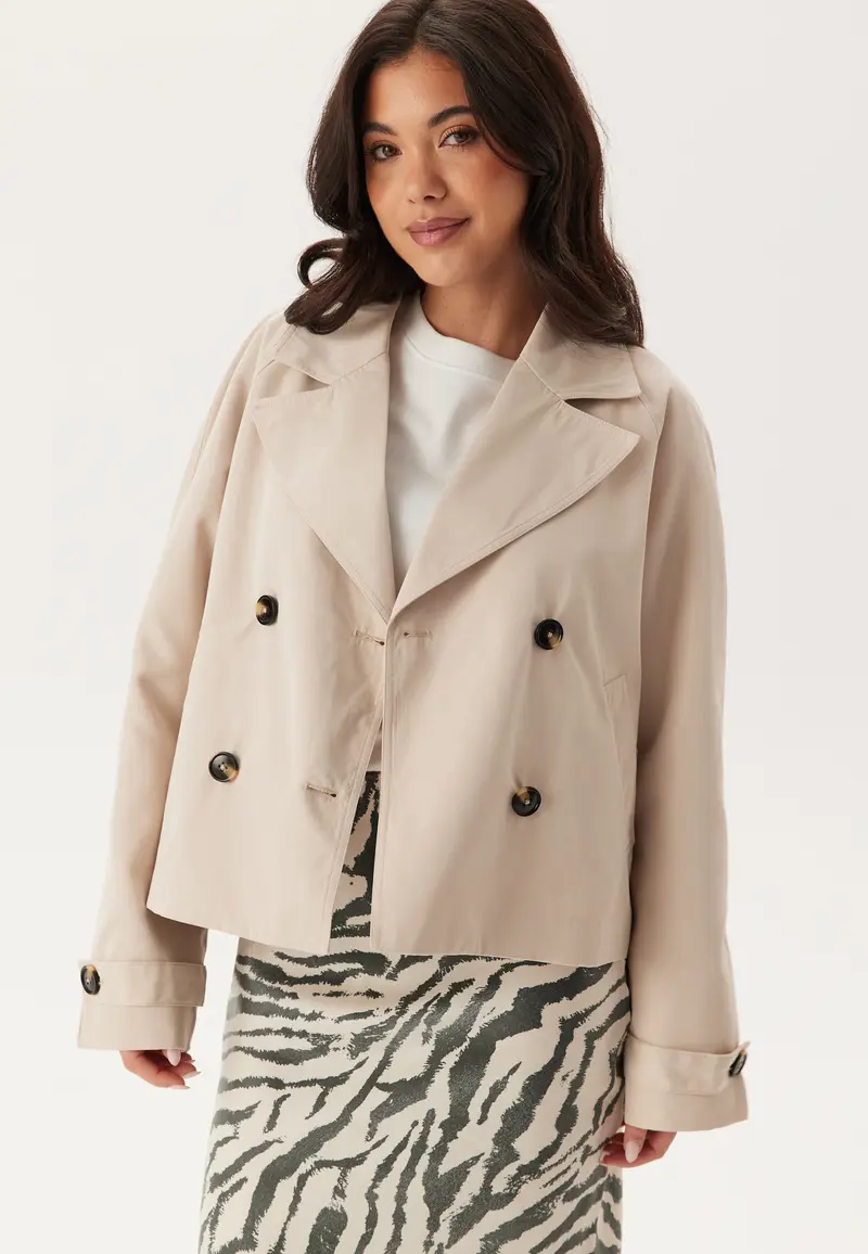 Pcscarlett Ls Short Trenchcoat