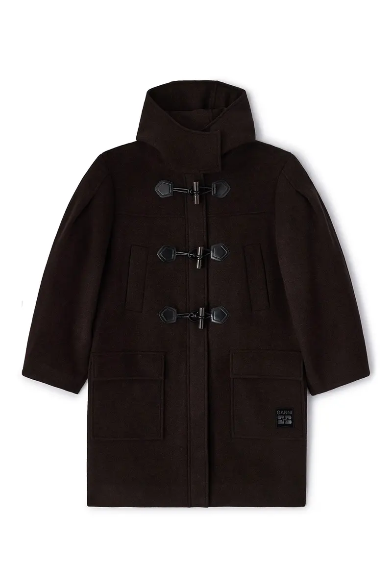 Peacoat Wool Duffle Coat Demitasse