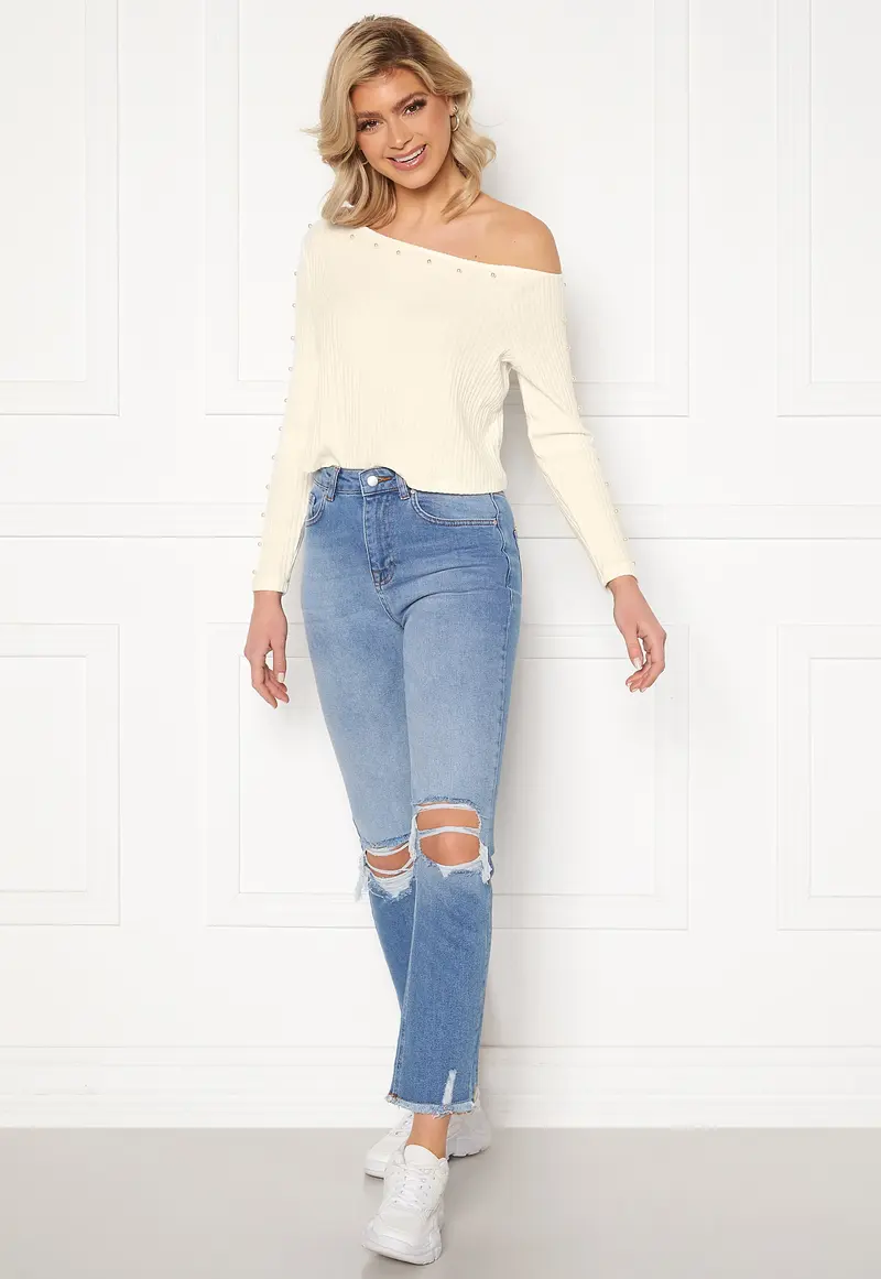 Pearl Boat Neck Top