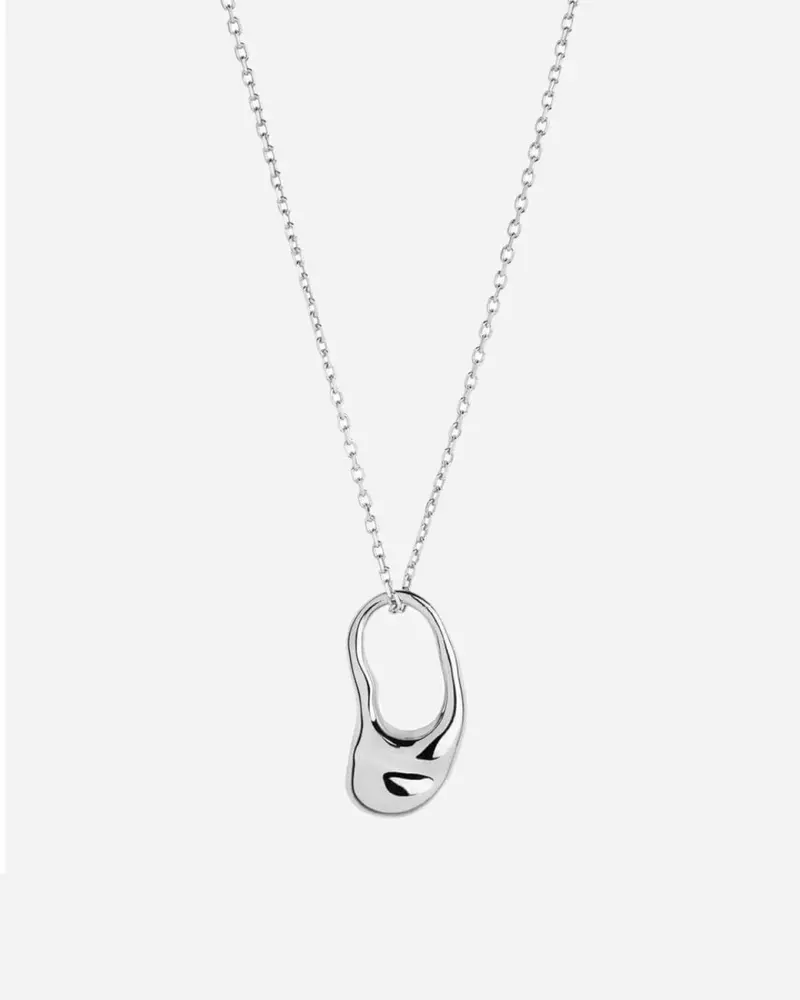 Pebble Mini Necklace - Silver