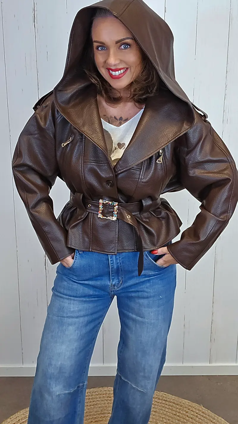 Petra jakke brun