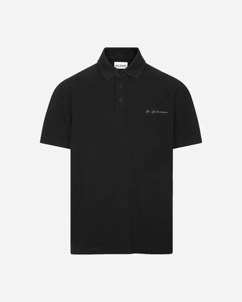Pique Polo Short Sleeve - Black