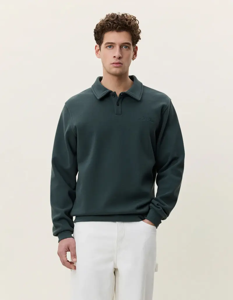 Piqué Polo Sweatshirt