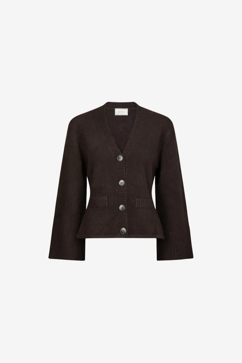 Pixie Knit Cardigan Dark Brown