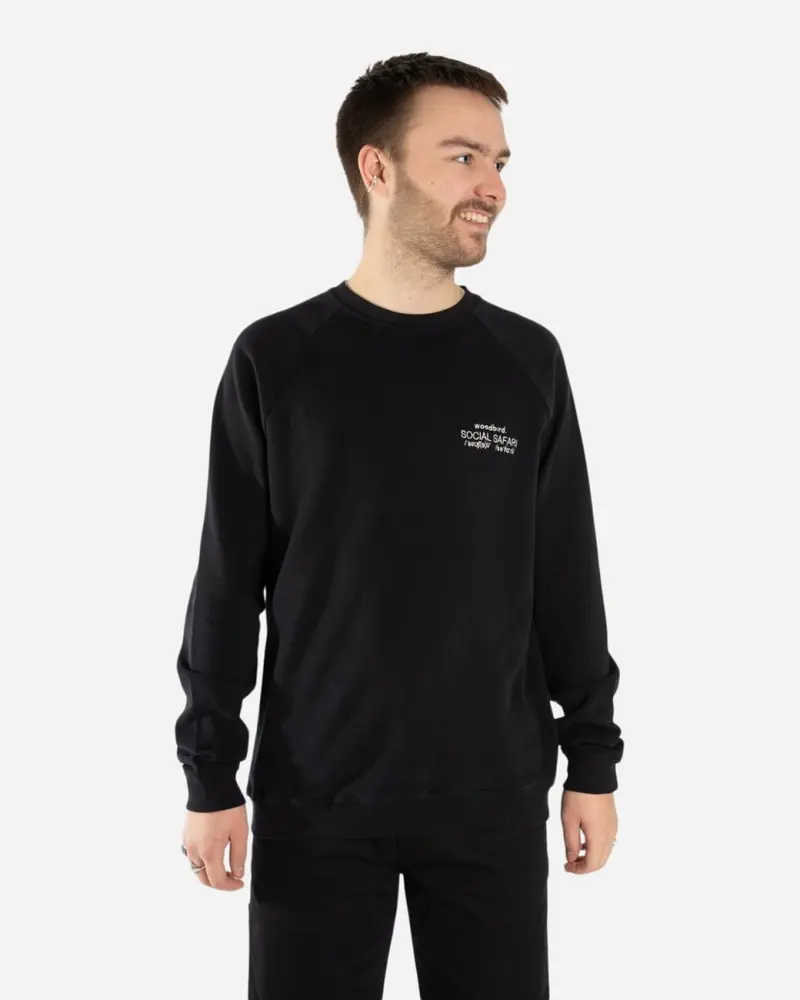 Plate Crest Crew - Black