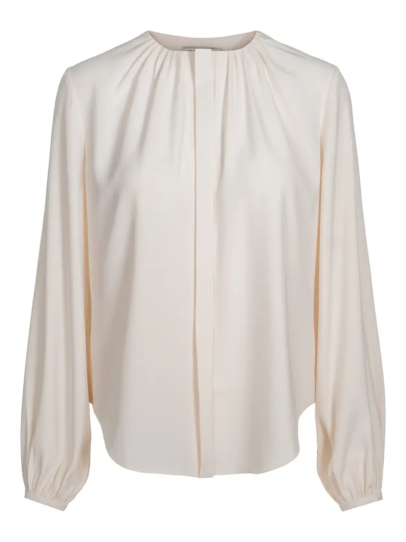 Pleat blouse Creme