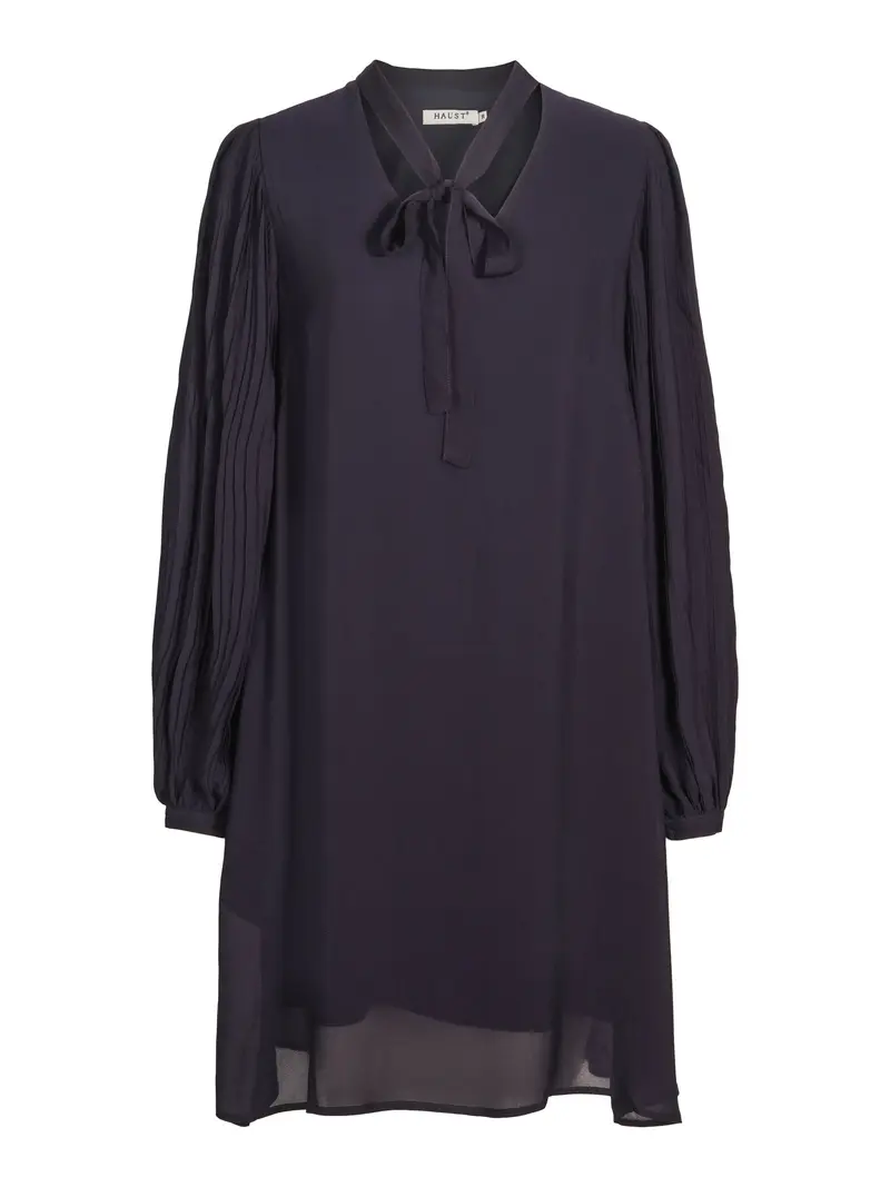 Pleated dress Navy