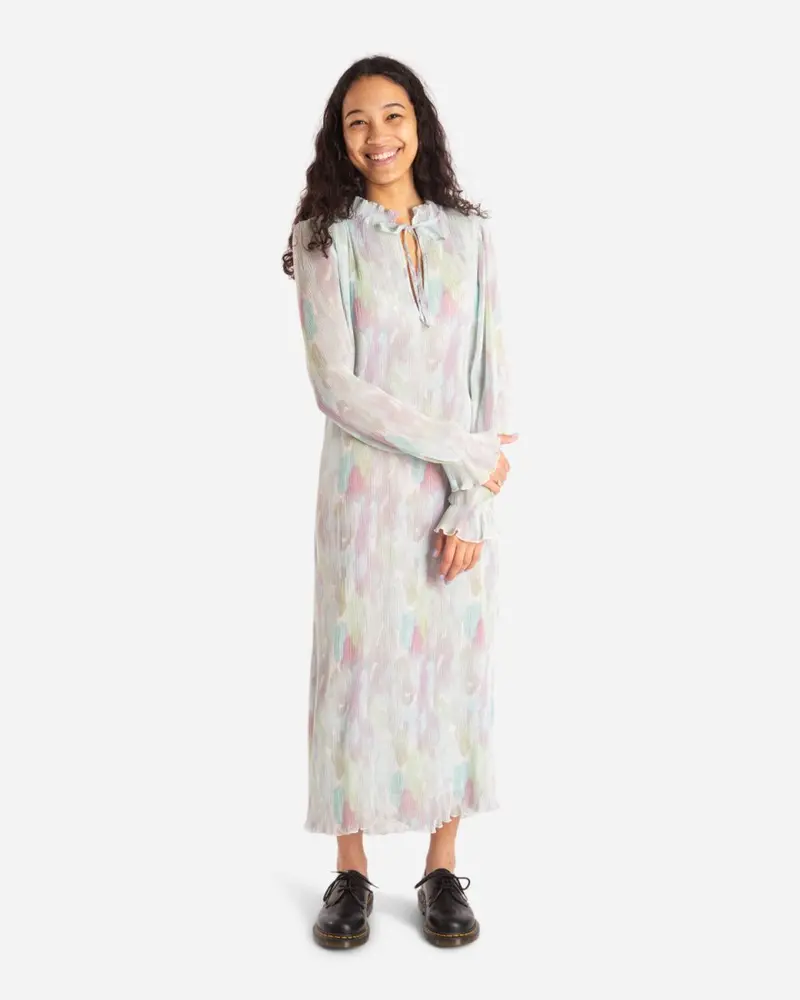 Pleated Georgette - Bright White