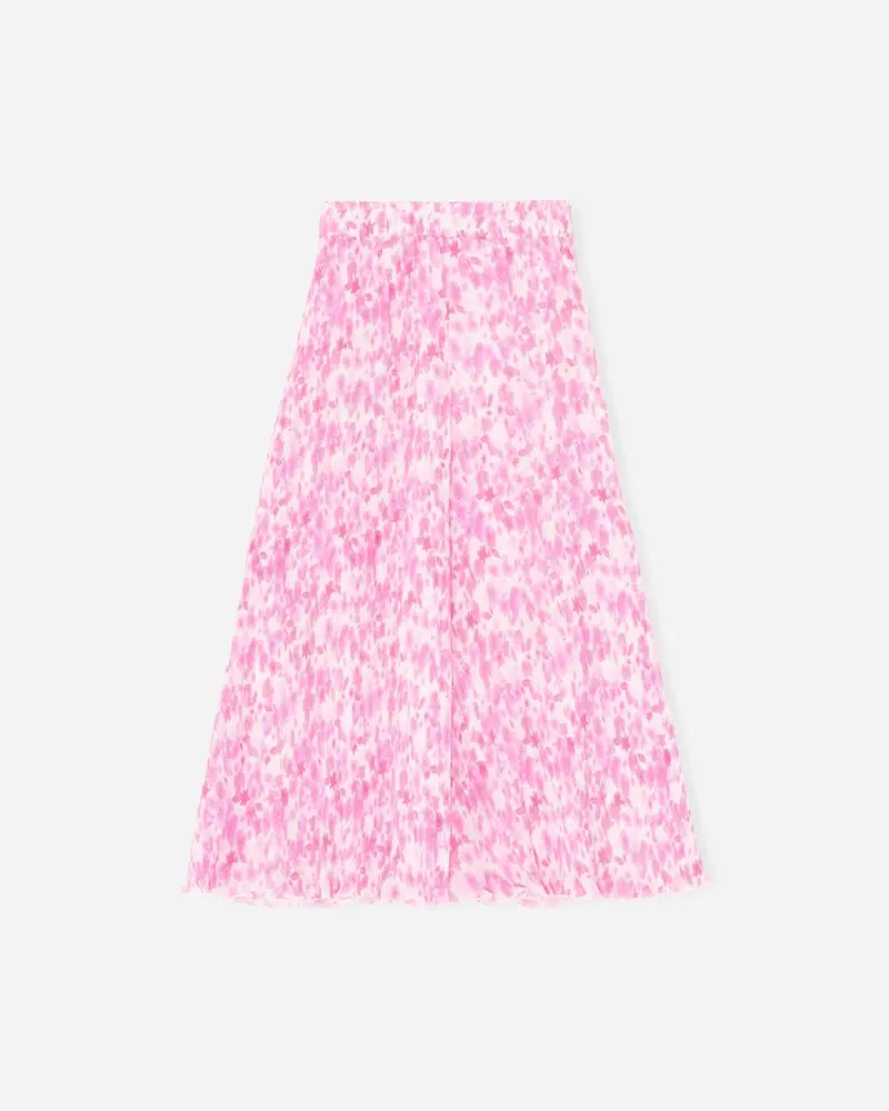 Pleated Georgette Skirt - Sweet Lilac