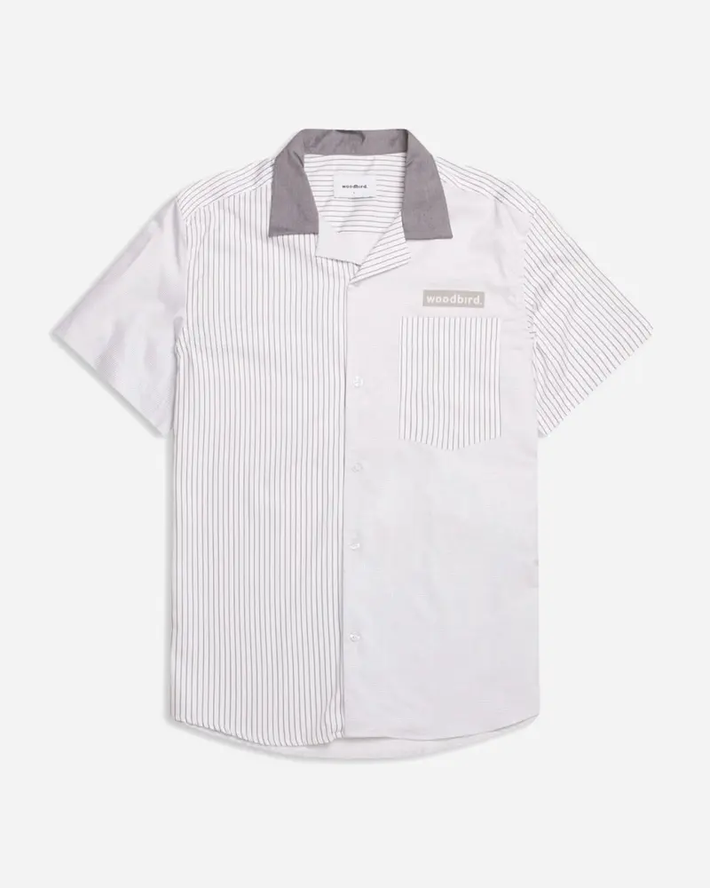 Plot Laine Shirt - White/Grey